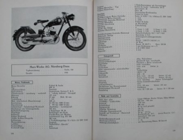 Windecker "Motorradtypen 1951-52" 1951 Motorbike-Yearbook (9163)